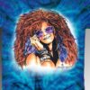 Bluesy Mama T-shirt - Men's purple tie dye, 100% cotton crew neck cut, short sleeve tee.