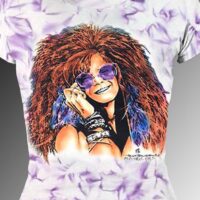 Bluesy Mama T-shirt - Women's purple crystallized, 100% cotton crew neck cut, short sleeve tee.