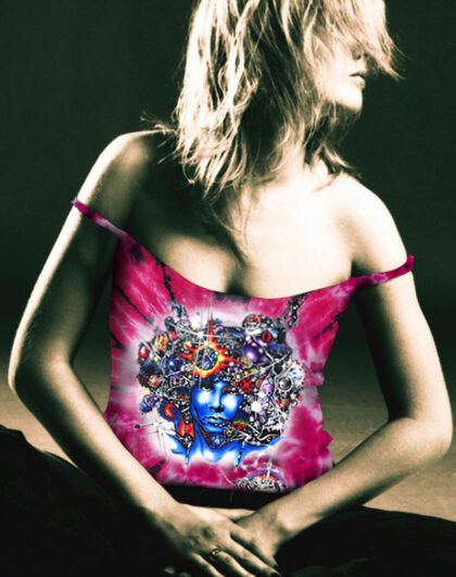 Door Ways Tank Top - Women's pink tie dye, 100% cotton sleeveless tank top.