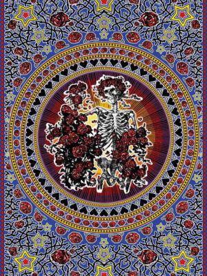 Grateful Dead Skull and Roses Tapestry - Bertha Tapestry