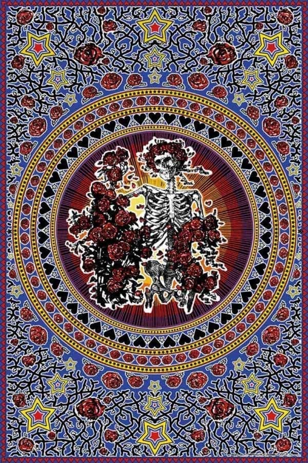Grateful Dead Skull and Roses Tapestry - Bertha Tapestry