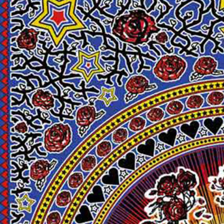 Grateful Dead Skull and Roses Tapestry – Bertha Tapestry closeup