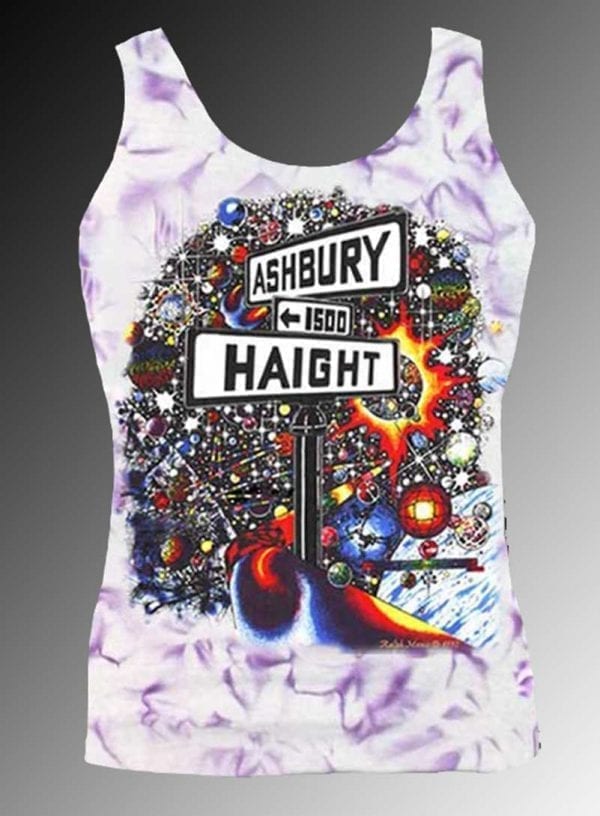 Haight Ashbury Tank Top - Men's purple crystallized, 100% cotton sleeveless tank top.