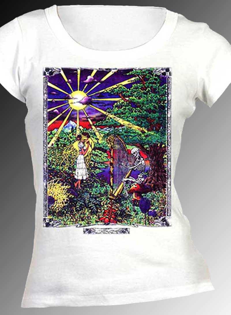 Inspiration T-shirt – Women’s small, white, 100% cotton crew neck cut, short sleeve tee.