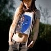 Lion from Zion Inspired by Carlos Santana T-shirt - Women's white, 100% cotton crew neck cut, short sleeve tee.