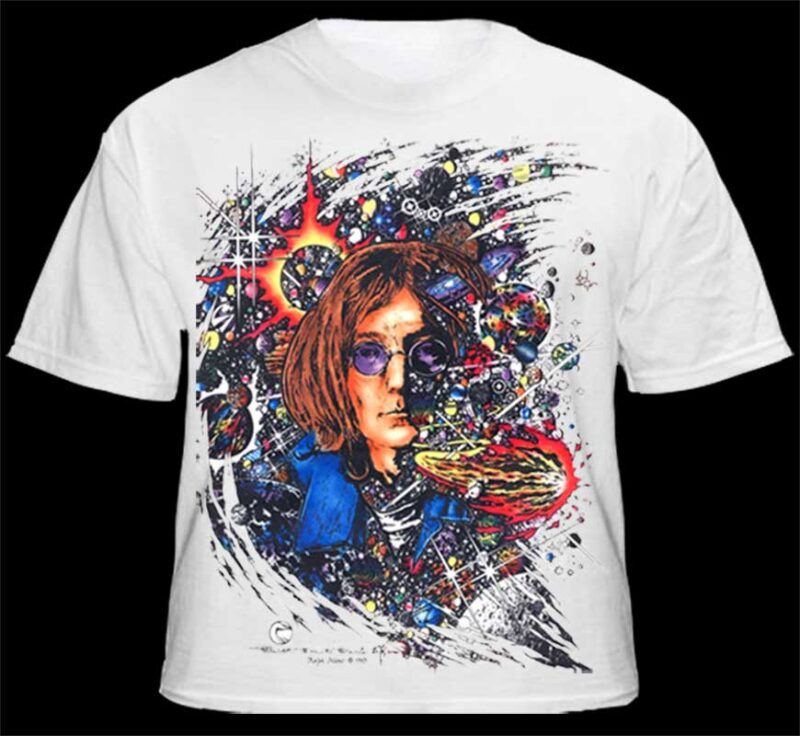 Number 9 - Classic Rock Tees - White Inspired by John Lennon Men's T-shirt