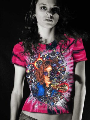 Number 9 - Tie Dye Pink Inspired by John Lennon Women's T-shirt
