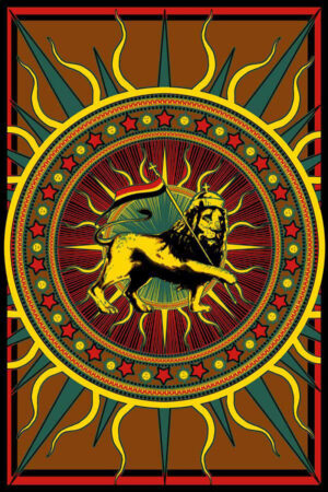 Rasta Lion Wall Tapestries with Flag Reggae Music Tapestry