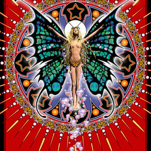 Butterfly Lady Sticker