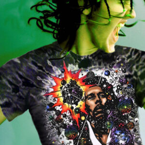 Classic Rock T-shirts - Rasta Mon – Men’s black tie dye inspired by Bob Marley t-shirt