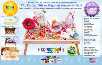 TLC Tray half page advertisement
