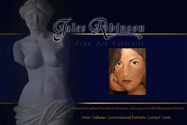 Julia "Jules" Robinson - Portraits, paintings and pencil drawings