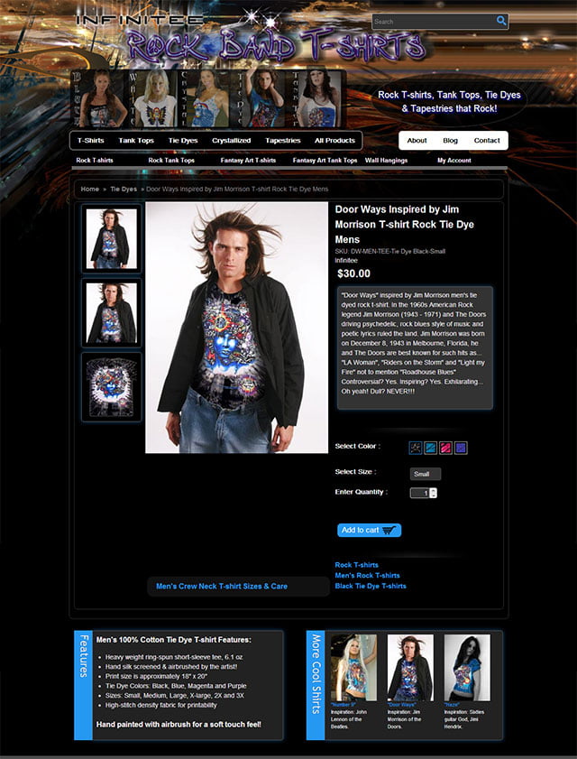 T-shirts Ecommerce Web Design