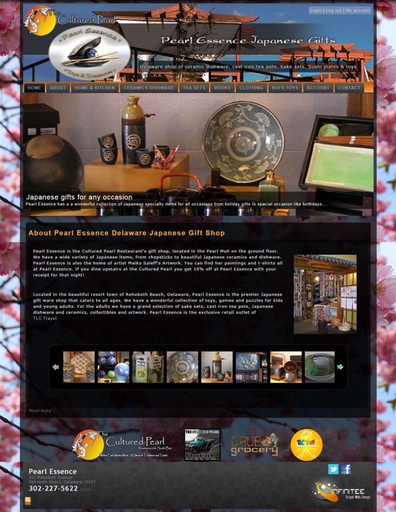 Pearl Essence Japanese Gift Shop in Rehoboth Beach, DE - Front Page