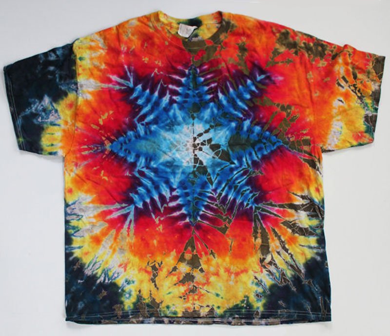Phillip Brown - Rainbow Star Tie Dyed T-shirt