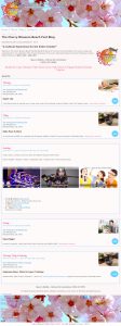 Cherry Blossom Beach Fest website - Blog