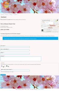 Contact page
