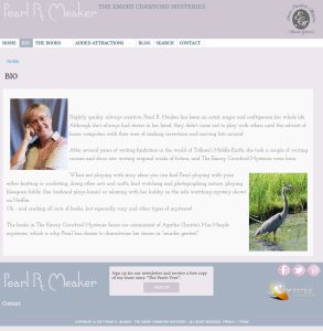 Writer Pearl R. Meaker - About Page