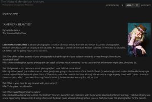 The Michael Mendelson Archives - Interview Page