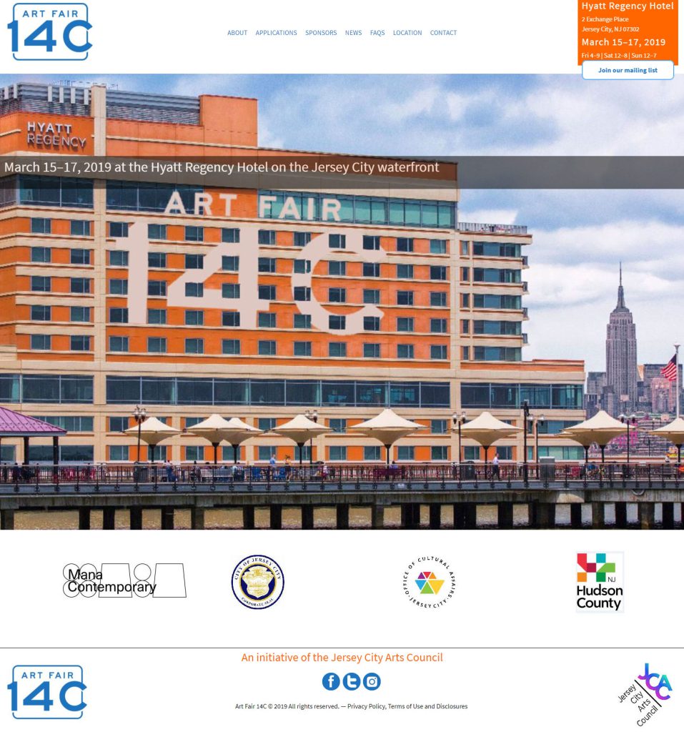 Art Fair 14C - WordPress website redesigned by Infinitee Web Design