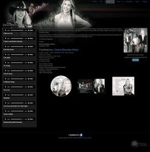 Désirée's Music Nashville, TN Web Design - Media player, download and CD page