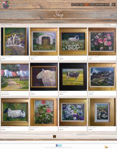M. Joyce Zeigler WordPress website shop page