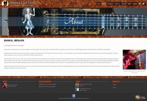 Irwin Guitars - About Page