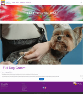 Wag On Mobile grooming page