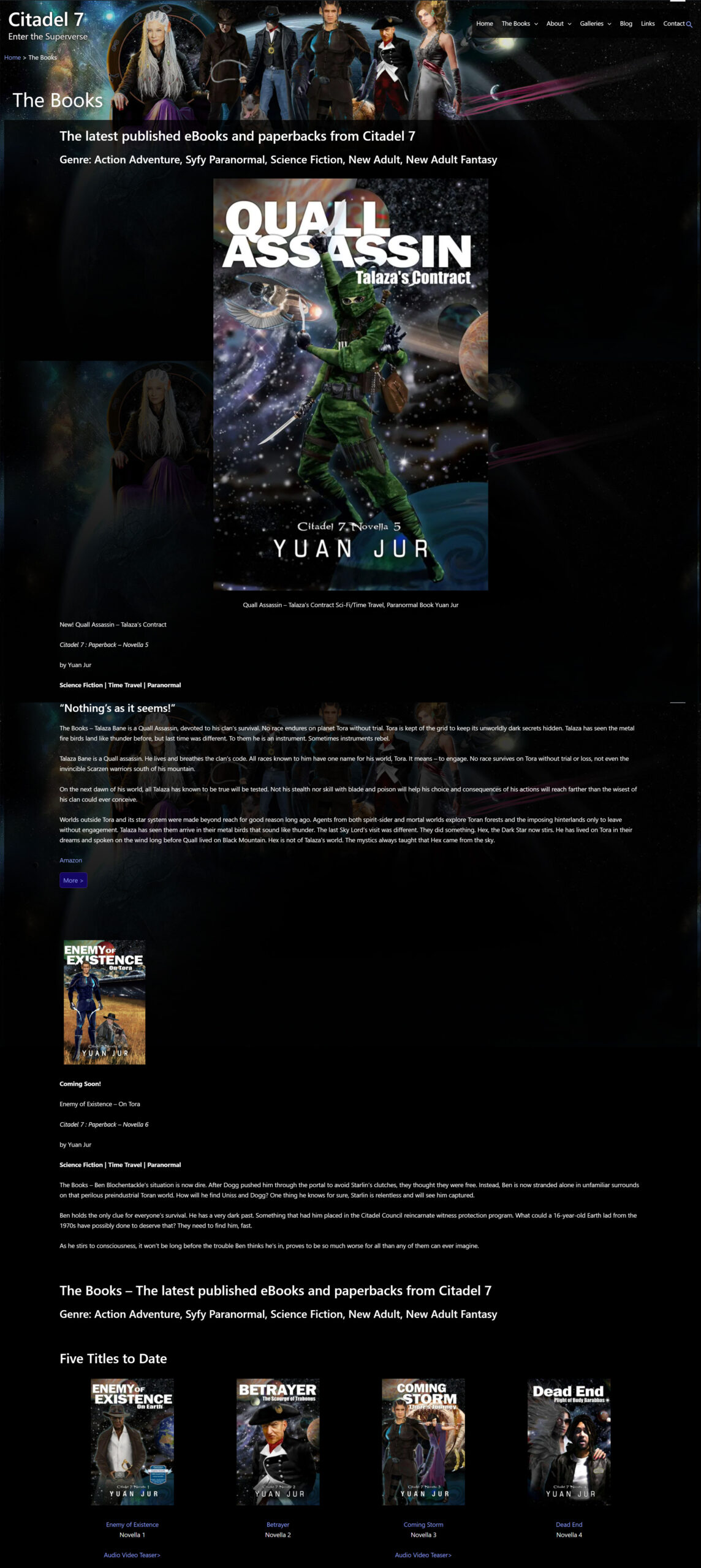 Case Study - Citadel 7 - The Books