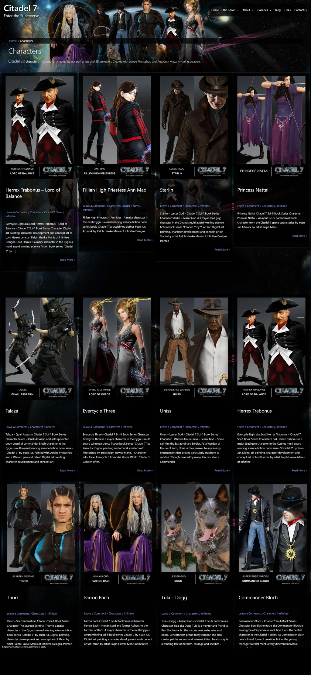 Case Study - Citadel 7 - Characters