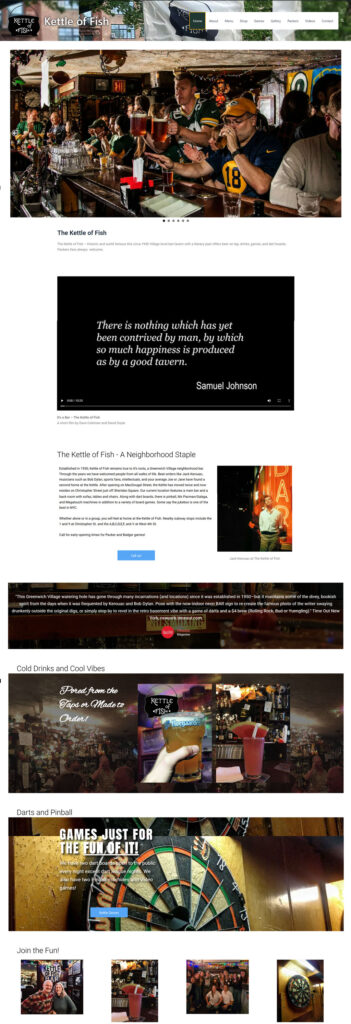 Kettle of Fish - Website Design - Home