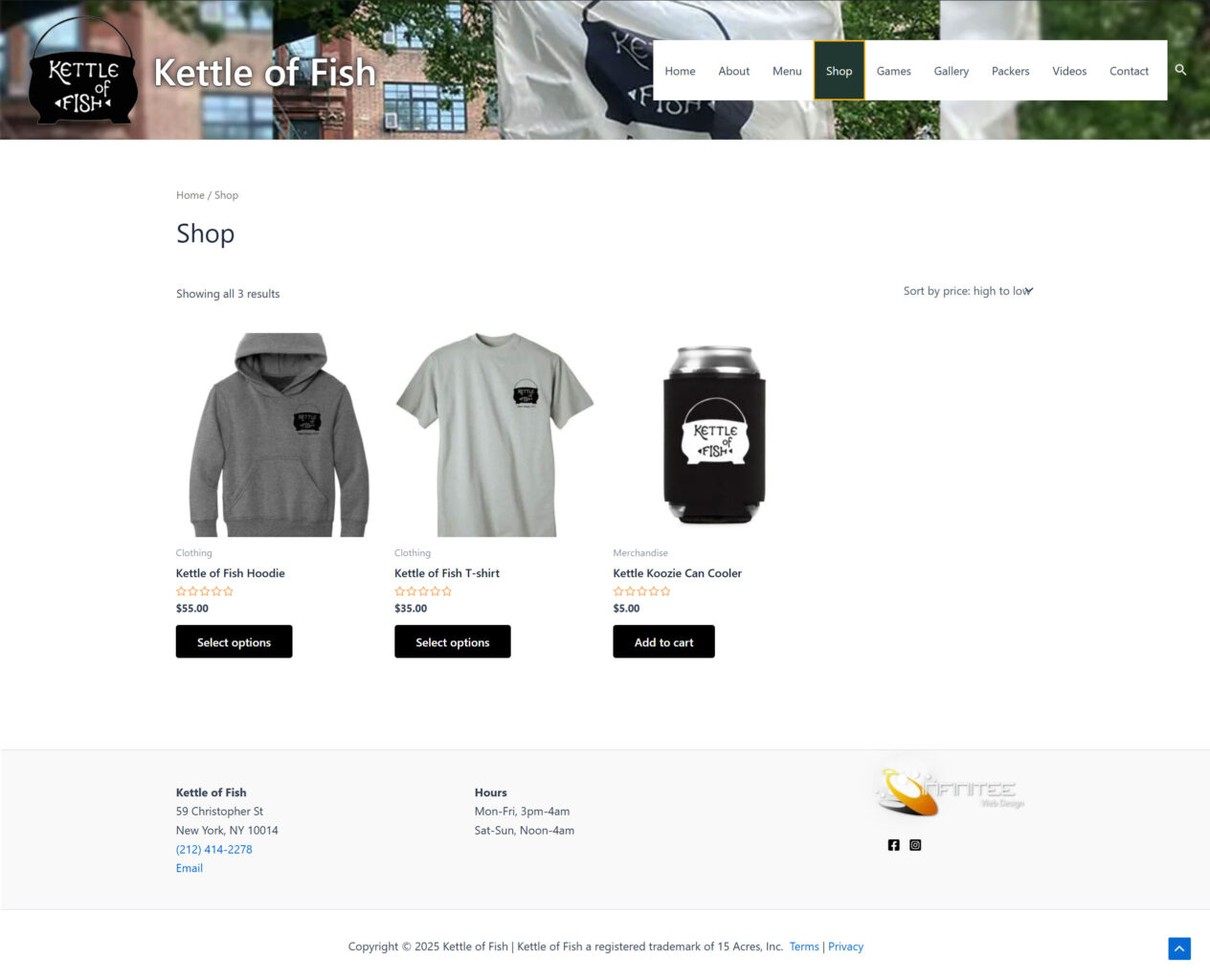 Kettle of Fish - Website Design - Shop