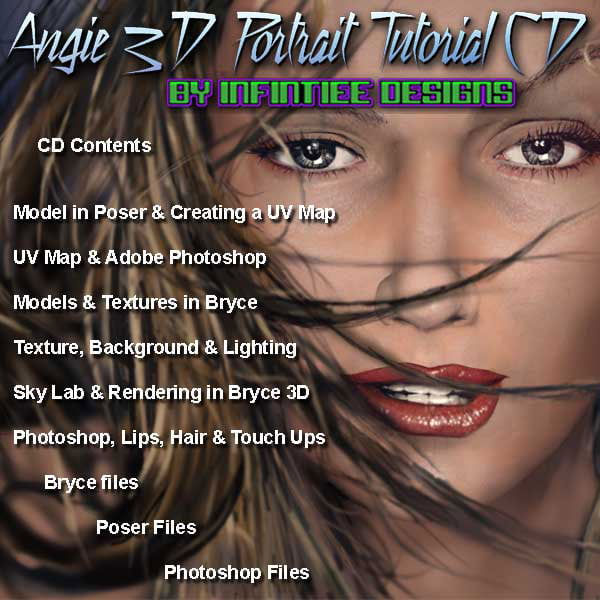 Angie 3D Portrait Tutorial CD CD cover
