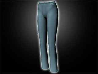 Denim Bluejeans Pants - Free Maya & 3D Studio Max 3D Model