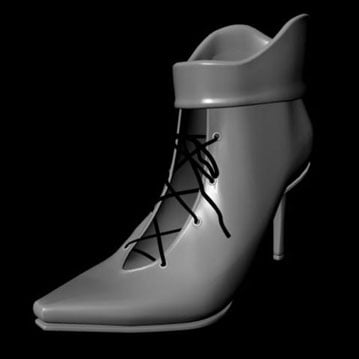 Stiletto Boot 3D Model