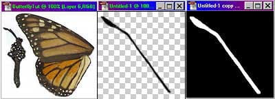 Using Original image to create 1 Antennae texture and 1 Antennae Alfa Layer image