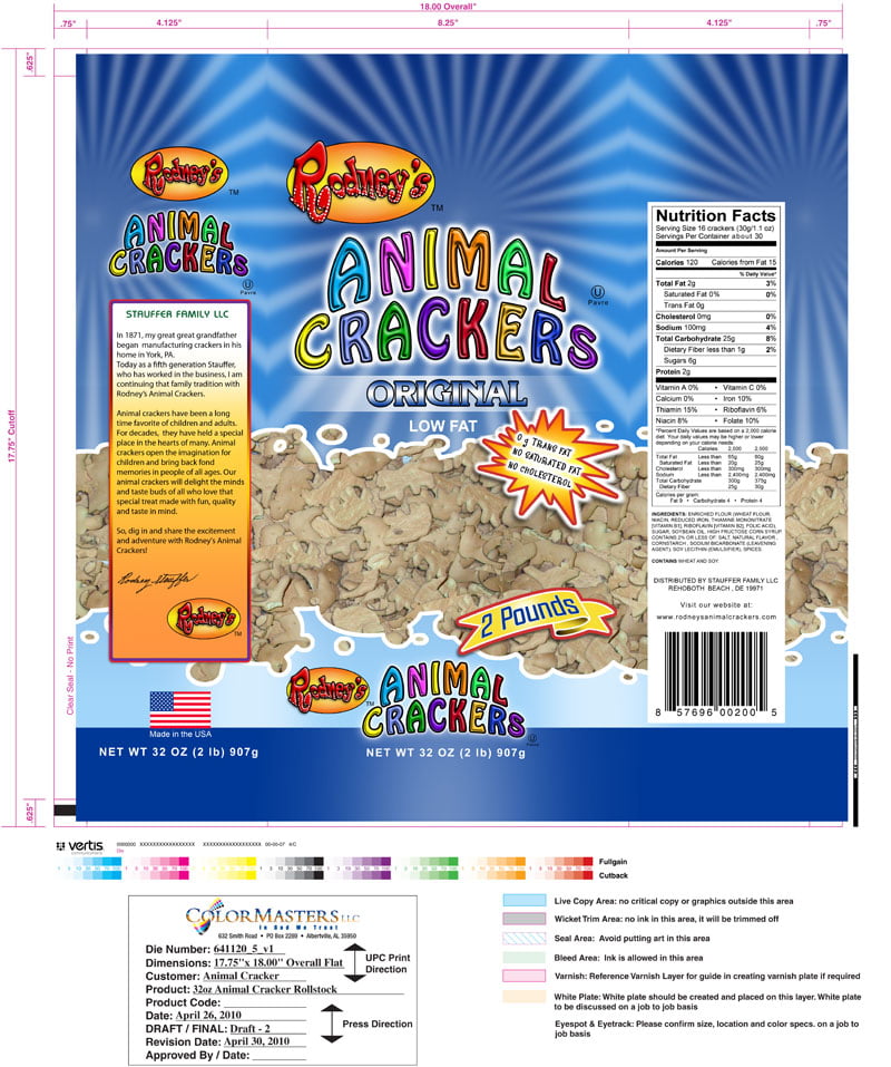 Package Design Graphics - Rodney's Animal Crackers - Package design