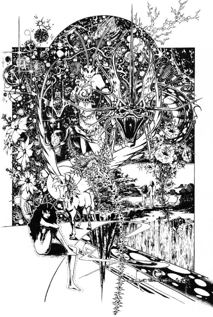 Dragon Lady Pen & Ink