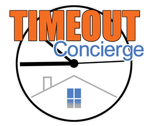 Timeout Concierge Logo Custom graphic logo design by Ralph Hawke Manis